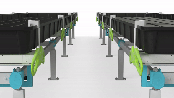 Botanicare hydroponic slide bench system