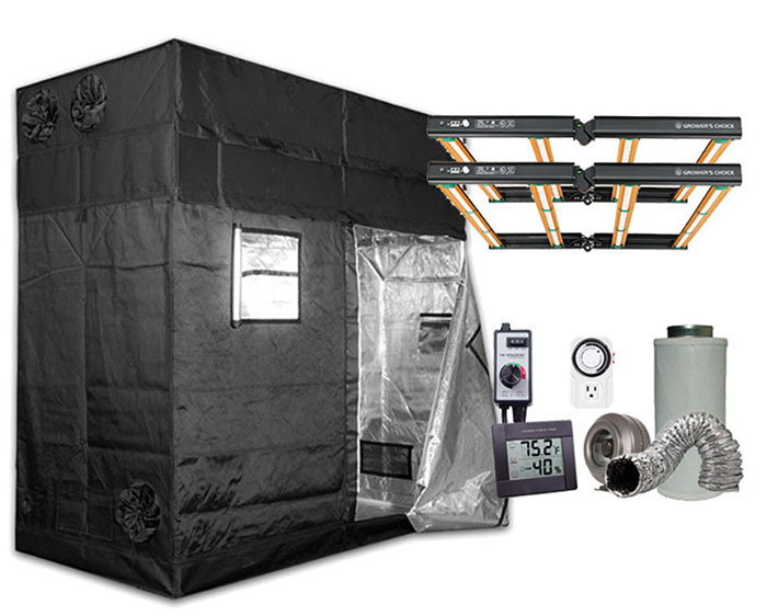 Gorilla Grow Tent 4' x 8' Growers Choice ROI-E420 LED Grow Tent Kit best gorilla grow tent kit
