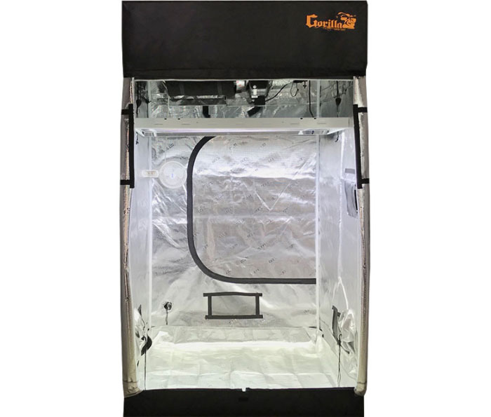 Gorilla Grow Tent 4' x 4' Fluorescent T5 Grow Tent Kit The Best T5 Grow Tent Kit