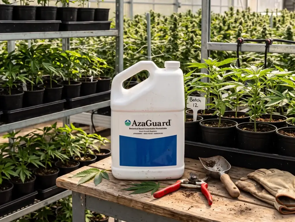 BioSafe AzaGuard OMRI-listed azadirachtin insecticide for mealybug control indoors