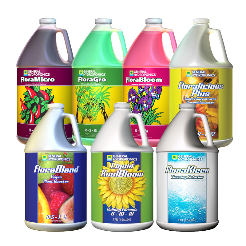 General Hydroponics Flora Series Nutrient Package